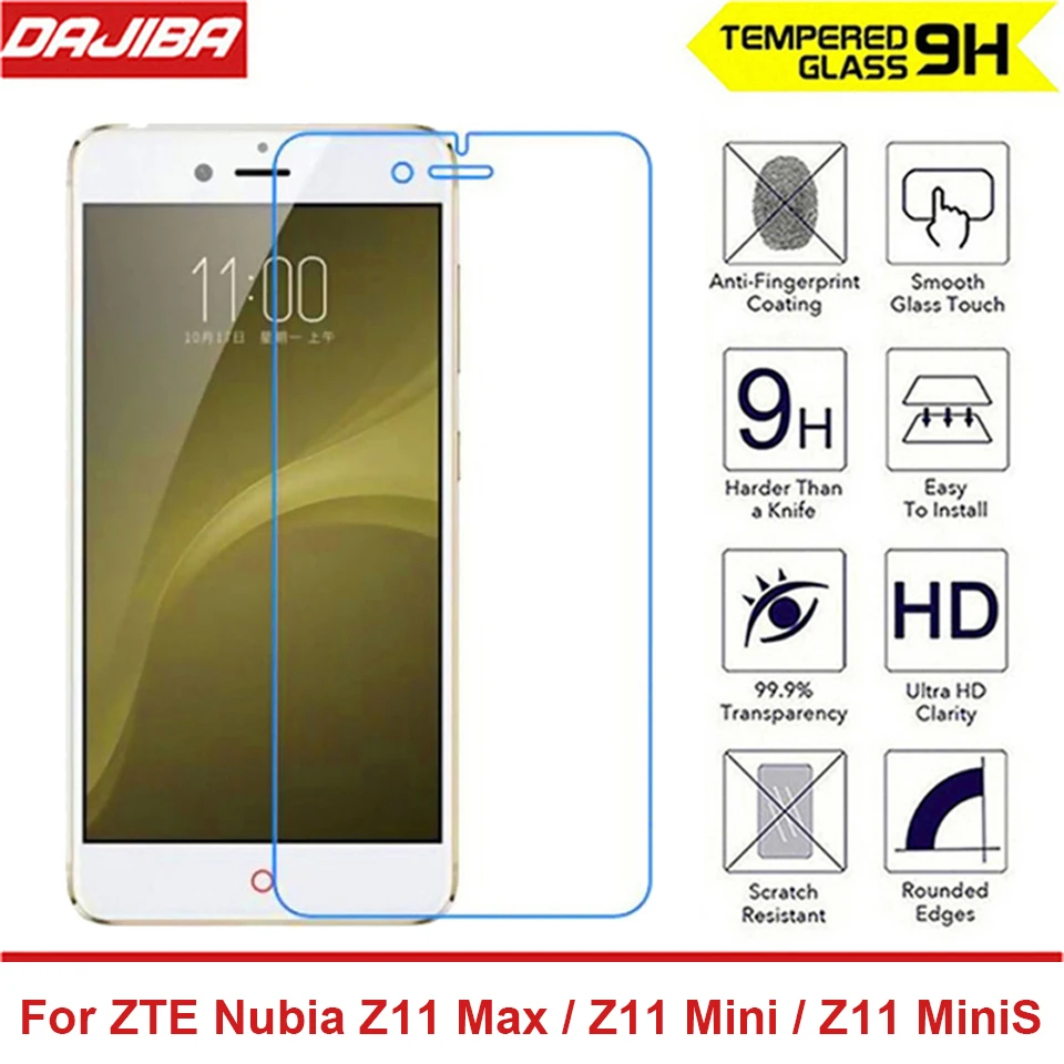 9H 2.5D Закаленное стекло для ZTE Nubia Z11 Mini MiniS защитная пленка Взрывозащищенная Max