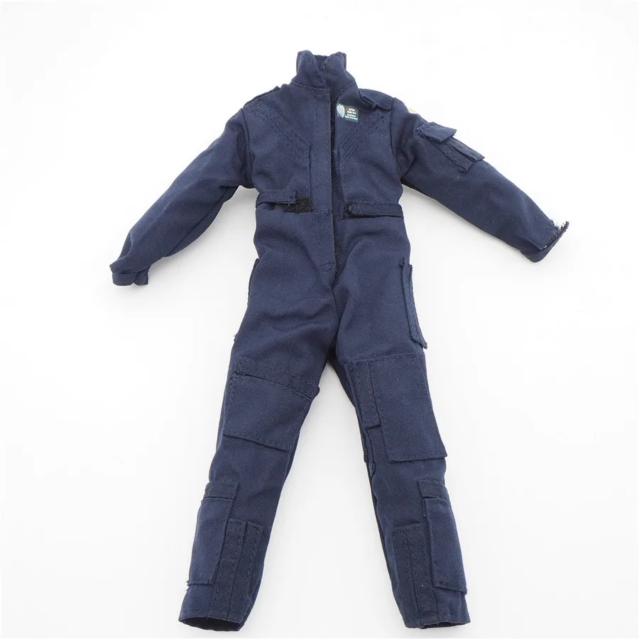 

1/6 Scale Coverall Uniforms Jacket Accessories Navy Jumpsuit For 12" Male Military Action Figure Body Female Clothes