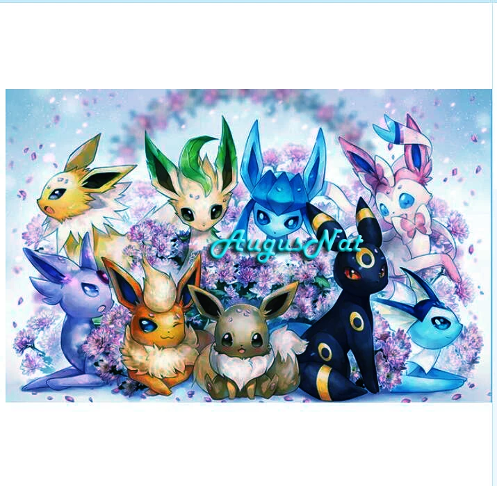 Покемонская Алмазная картина полный квадрат мультяшный алмаз в горошек кристалл