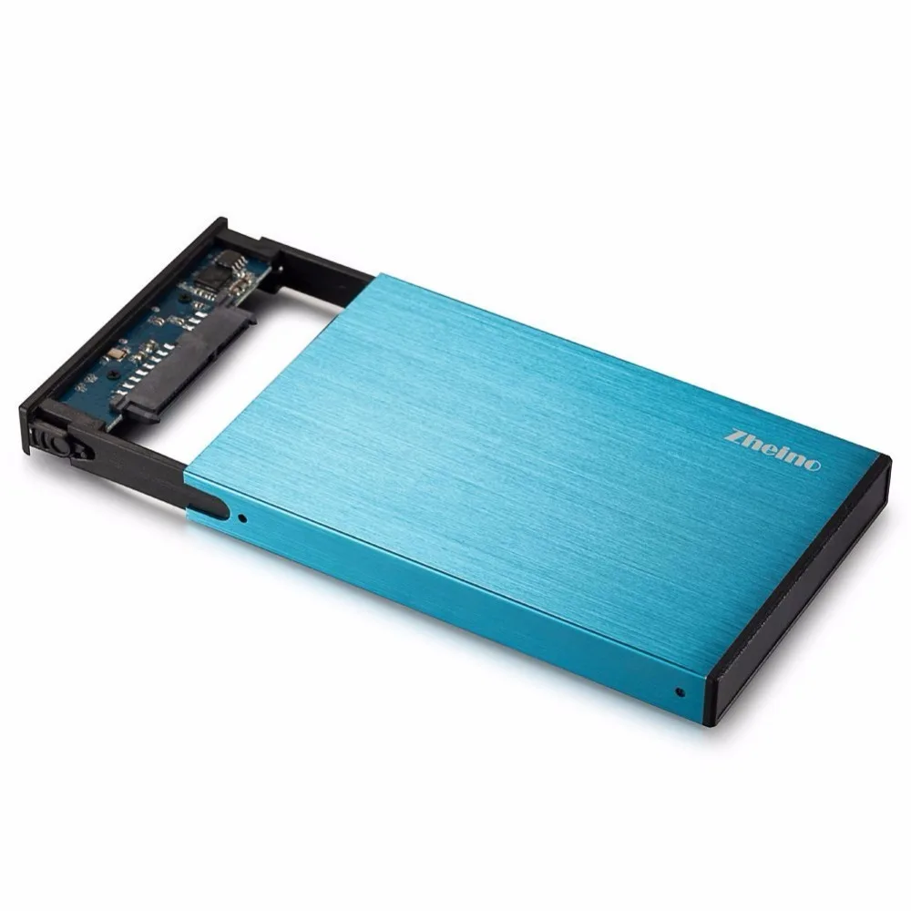 Zheino без инструментов 2,5 Алюминиевый USB 3,0 тип A для Micro B HDD/SSD корпус для внешнего жесткого диска для SATA 7 мм 9,5 мм жесткий диск SSD