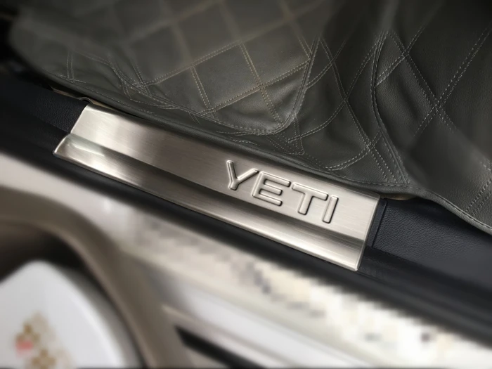 4 шт. прокладка порога из нержавеющей стали для YETI внутренняя отделка автомобиля Добро пожаловать Накладка порога