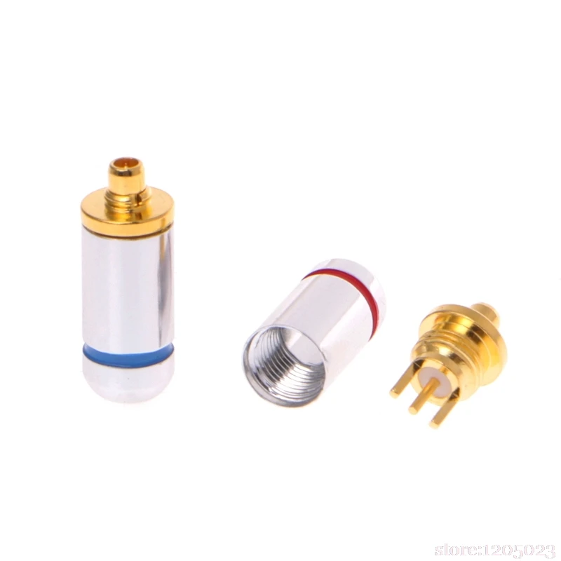 1 Pair Black/Silver 3.2mm DIY Earphone Connector Plug For MMCX SE535 SE215 UE900 | Обустройство дома