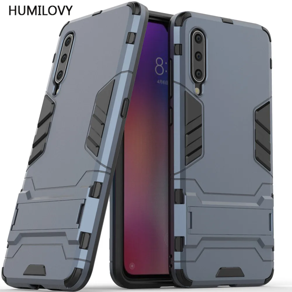 For Xiaomi Mi 9 Case Fundas Armor Hard PC Soft Silicone TPU Back Cover Mi9 Shockproof Holder Phone |