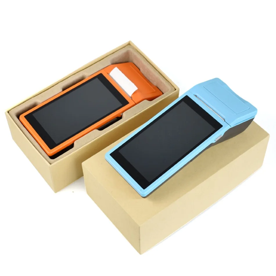 Ручной портативный принтер android pos платежный терминал с 3G связь wifi bluetooth gps 7 4 V 5200 mAh
