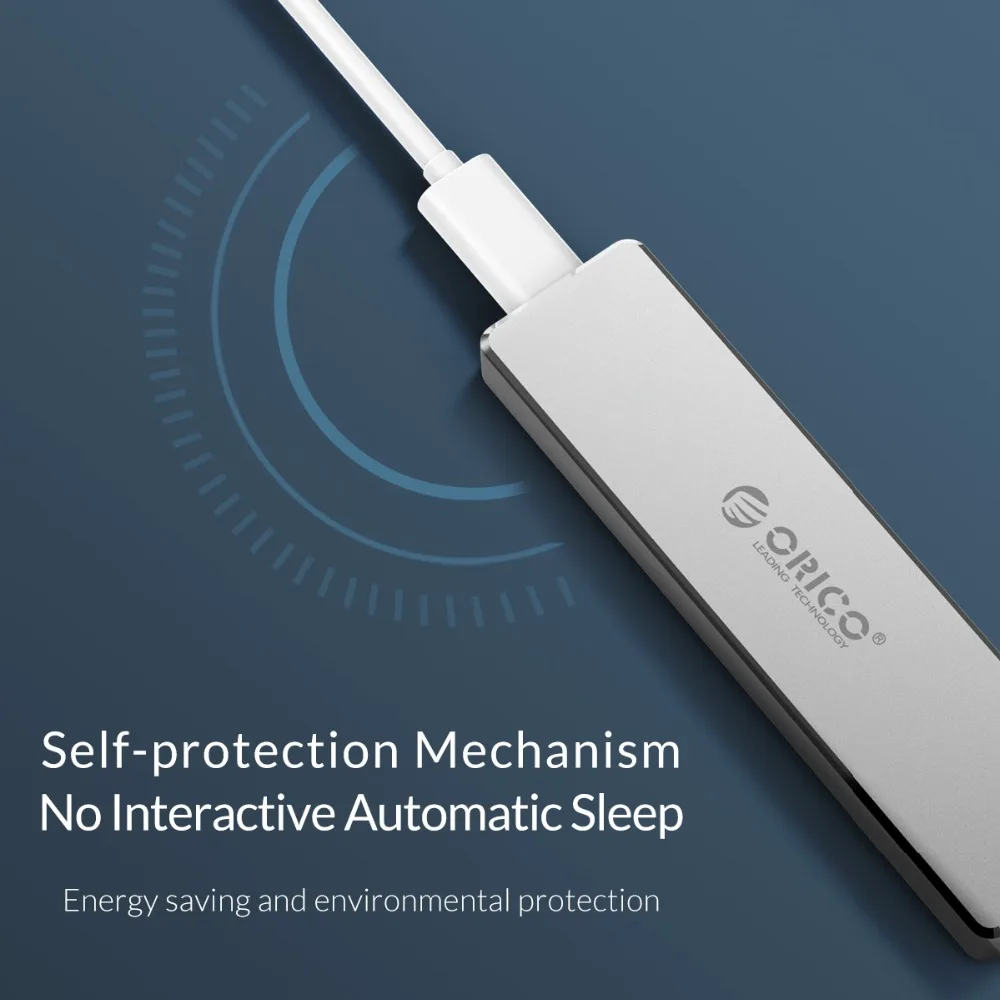 Чехол ORICO для SSD футляр M.2 NVME чехол жесткого диска мини зажим открытое хранилище