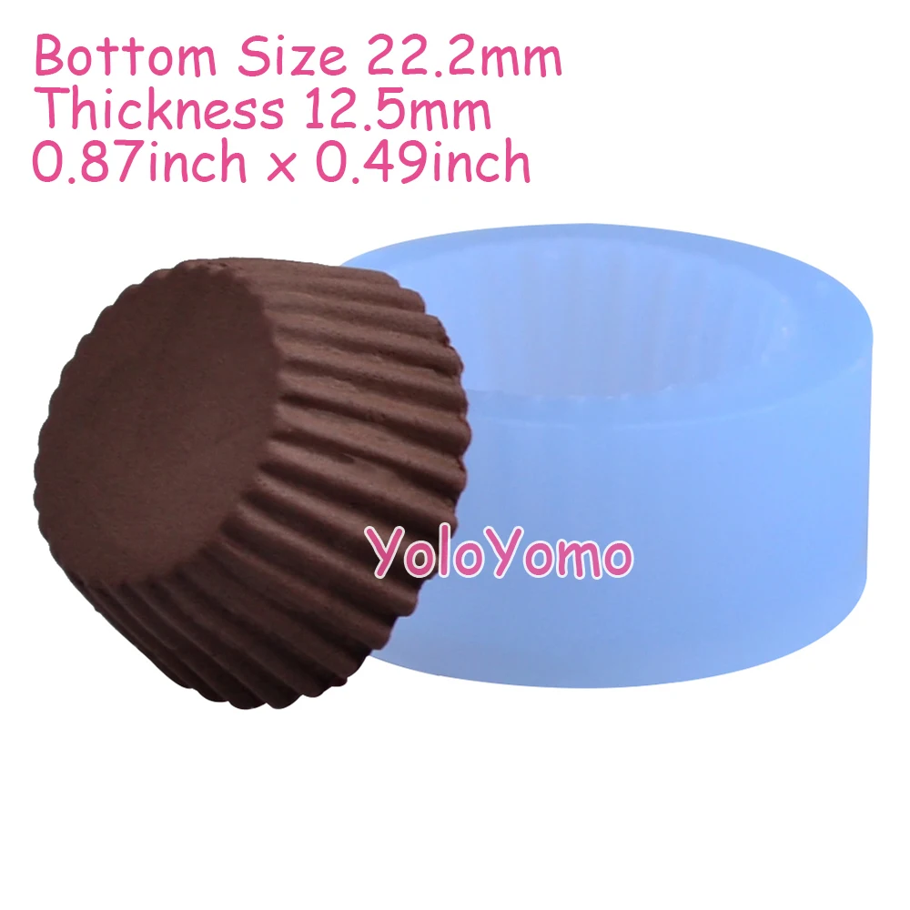 G158YL Форма для кексов Tart нижняя часть 23 мм Гибкая силиконовая форма Decoden Kawaii