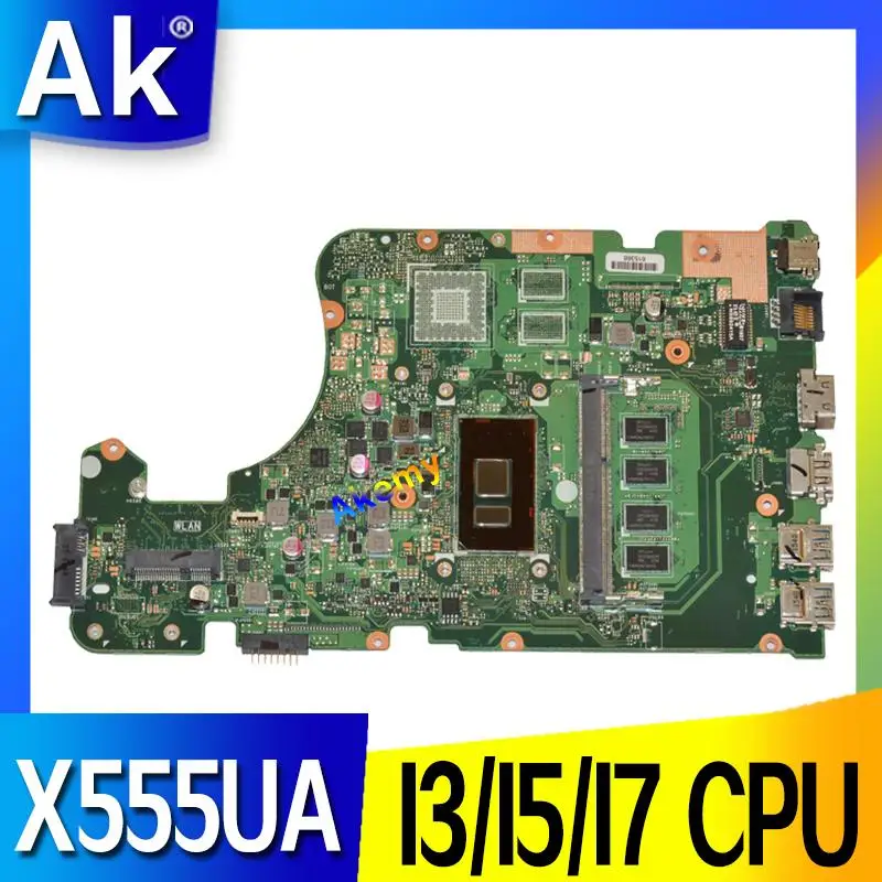 

X555UA материнская плата 4 Гб RAM I3/I5/I7 для For Asus X555 X555U X555UA X555UV материнская плата для ноутбука X555UA материнская плата X555UA материнская плата