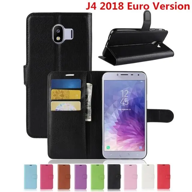Для samsung Galaxy J4 2018 евро версия случае 5 дюймов Бумажник кожаный чехол для Обложка