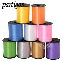 1pc 500 yards foil balloons colorful ribbon roll wedding birthday event festive party diy decoration supplies accessories