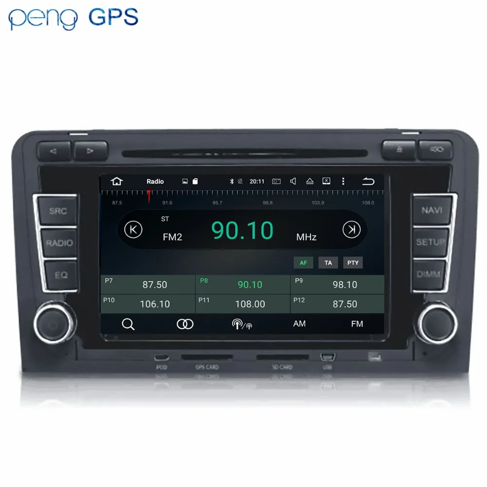 Автомобильный стерео Мультимедийный радиоприемник Android 8 1 GPS для AUDI A3 2003 2004-2005 4 Гб