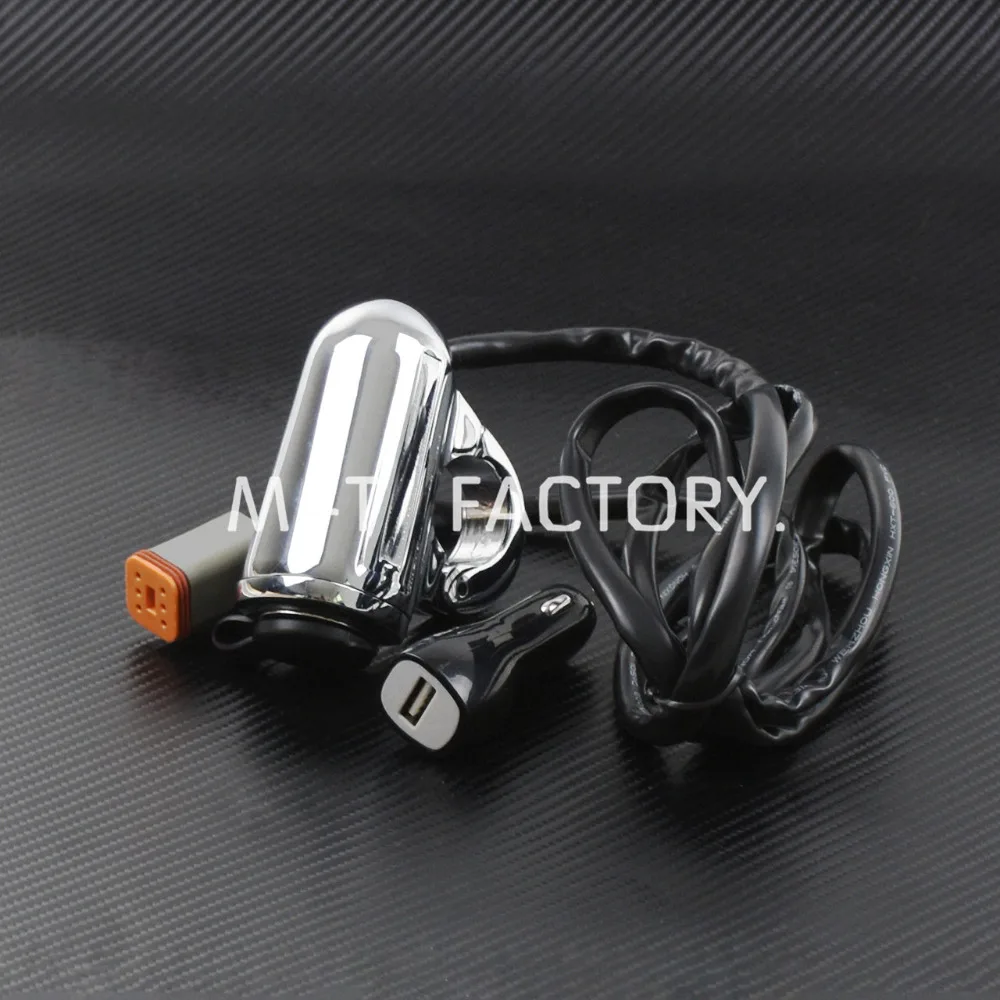 1-дюймовое крепление на руль вспомогательный USB-порт питания для Harley Street XG500 XG750 15-17