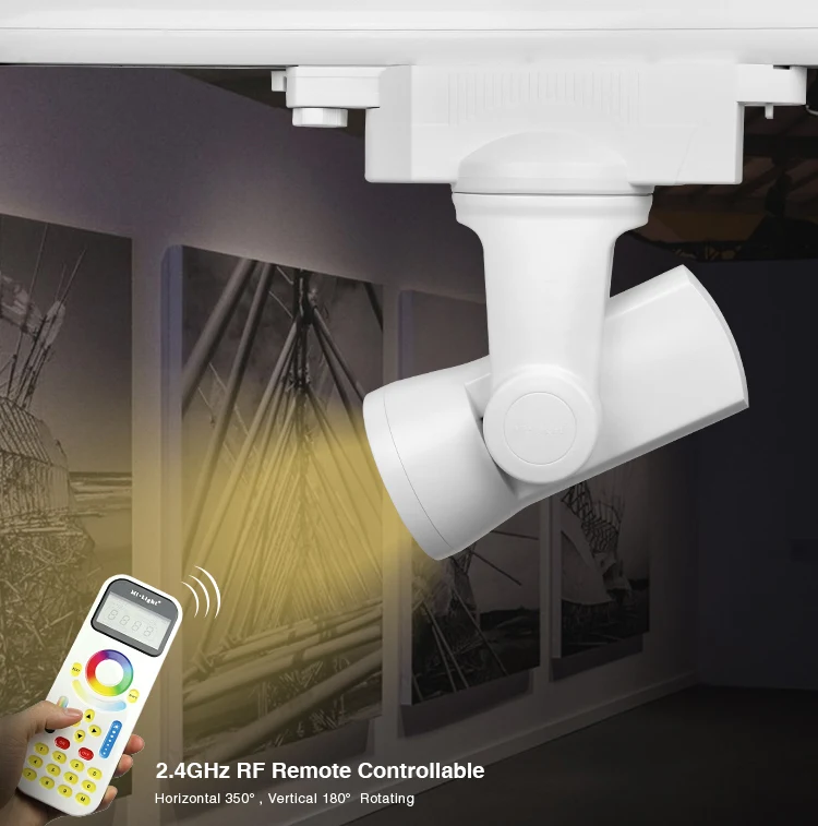Milight AC85V 265V 2 4G RF WIFI 25 Вт 4 проводной диммер на рельсах светодиодный Трековый