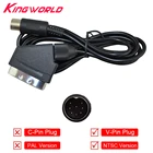 V-Pin вилка NTSC US Scart кабель Аудио Видео AV кабель для SEGA Mega Drive для Genesis 1