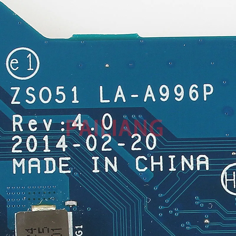PAILIANG материнская плата для ноутбука hp 15-G PC материнская плата ZS051 LA-A996P full tesed DDR3