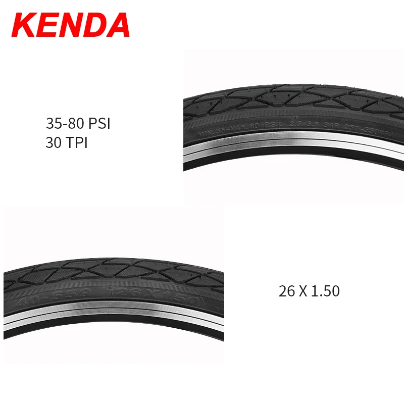 Велосипедные шины Kenda 26x1 5 для езды на велосипеде городские круизные гибридные