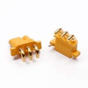 Amass MR30 MR30PW Male Female Connector Plug W/ Sheath update from XT30 gold plated Plug for FPV RC Racing Drone parts