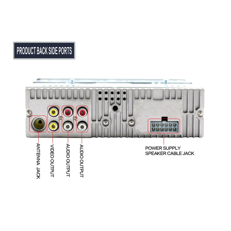 8169A Съемная панель 4*52 Вт 7388IC dvd-радио Bluetooth FM приемник CD VCD MP3 SD USB 12 В в тире 1Din