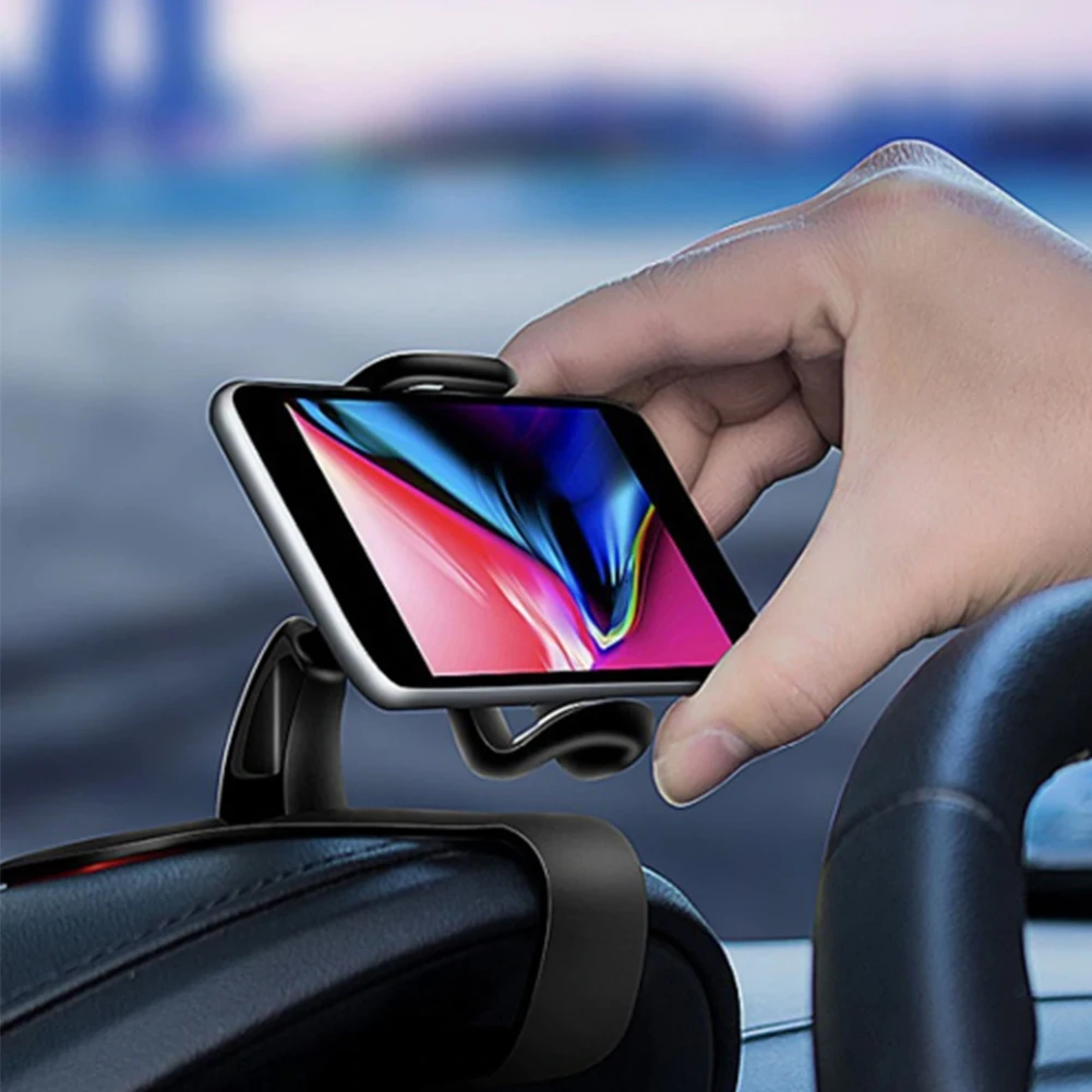 GPS Adjustable Clip Non Slip Drive 360 Degree Rotation Phone Holder Navigation Support ABS Mount Stand Car Dashboard Universal | Мобильные