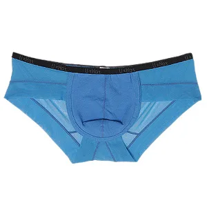 Sexy Gay Underwear Men Briefs Shorts Transparent Mesh Breathable Low Waist U Pouch Underpants Cuecas ropa interior hombre M-XL |