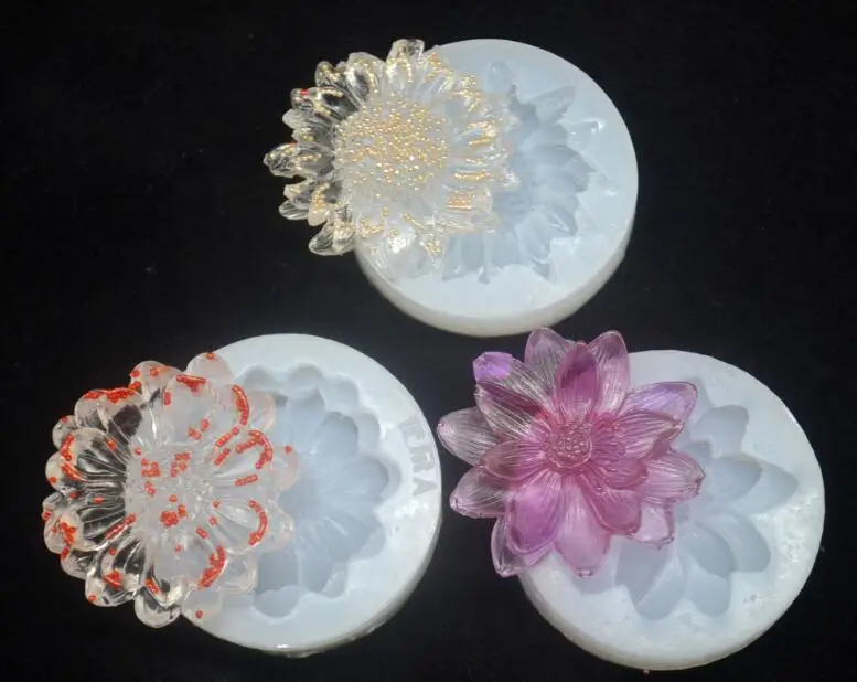 Форма силиконовые формы в виде цветка для изготовления кулонов из эпоксидной