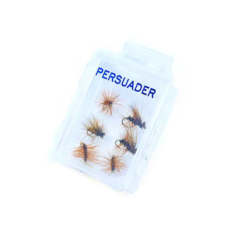 6 шт. нахлыстовая Рыбалка сухие флисовые 16 # crackleback Гриффитс и 14 elk caddis мухи Ассорти