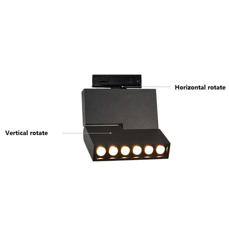 

85-265Vac COB Ultra slim lighting rotatable ceiling box surface mounted,track spot lamp for museum,painting,background light