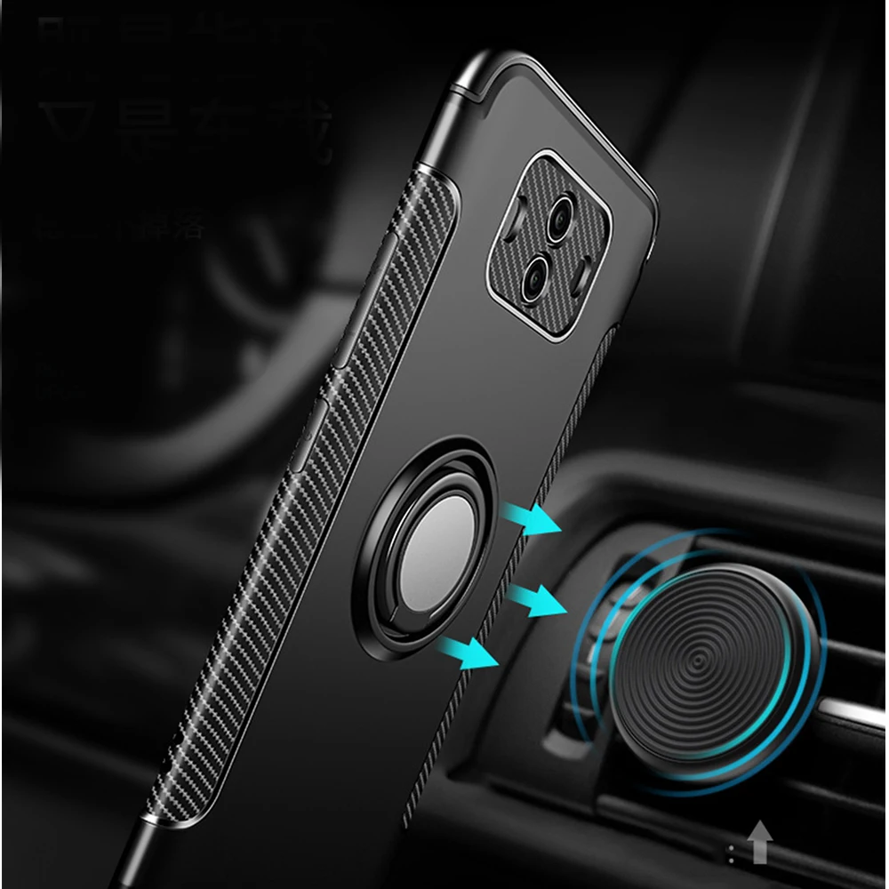 Магнитный чехол OTAO с кольцом держателем для Huawei Mate 20 10 Pro P20 P30 P10 Lite Nova 3 3i 4 Honor 9