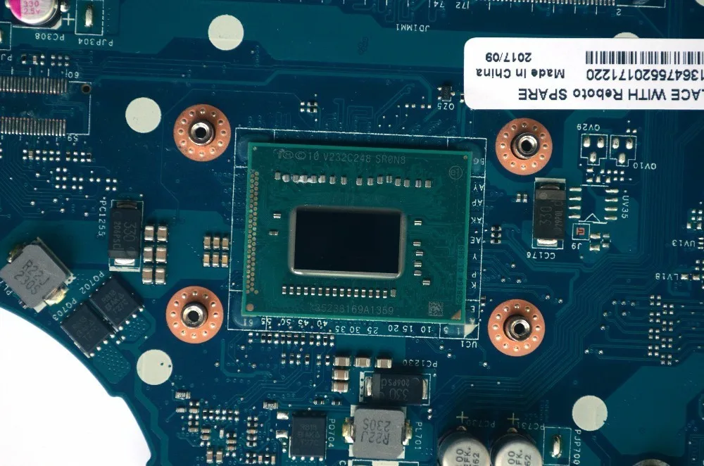 Материнская плата 5YGGX 05YGGX для ноутбука Dell Inspiron 3521 5521 SR0N8 CN VAW00 I5 3317U HM76 DDR3 100%