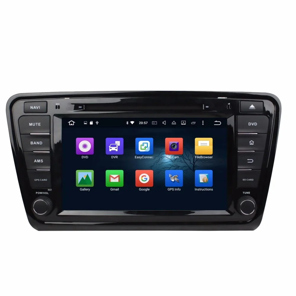 4 ГБ Оперативная память Octa core 8 &quotAndroid 6.0 автомобиль Радио DVD плеер для Skoda Octavia 2014 2016