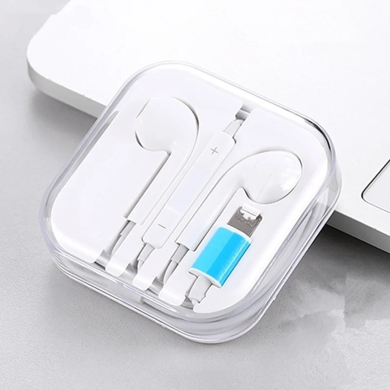Наушники вкладыши для Apple IPhone 7 стереонаушники с микрофоном проводные Bluetooth