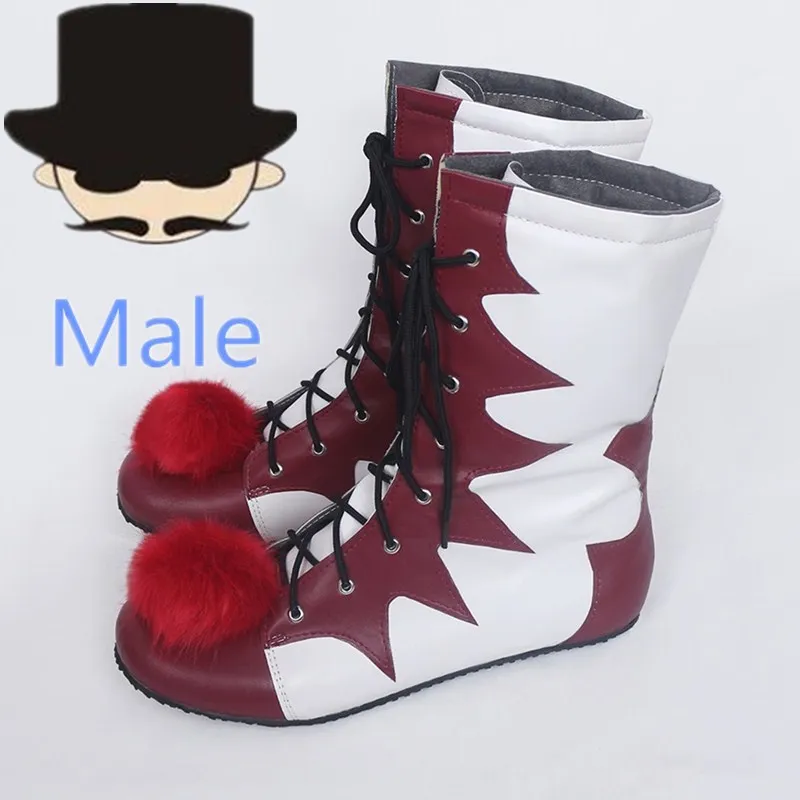 male shoe Стивен Кинг это клоун Pennywise обувь и маски маскарадные костюмы для взрослых мужчин и женщин ботинки Шлем Хэллоуин вечерние реквизиты по индивидуальному заказу - Цвет: male shoe