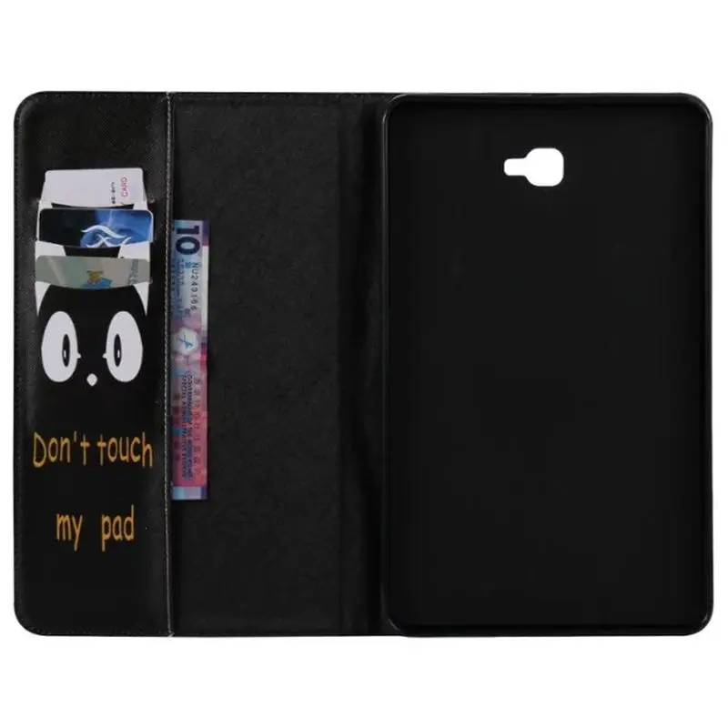 Чехол из искусственной кожи с 3d перьями для Samsung Galaxy Tab A6 10 1 2016|Чехлы планшетов и