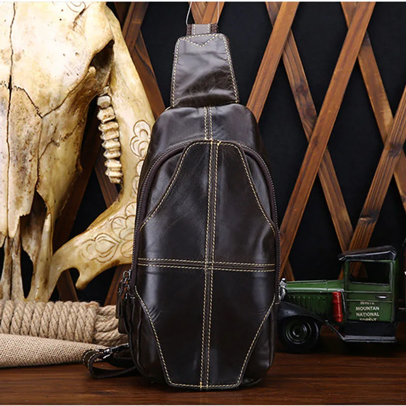 Сумка-мессенджер BOLEKE из кожи Крейзи Хорс нагрудная для путешествий | Багаж и