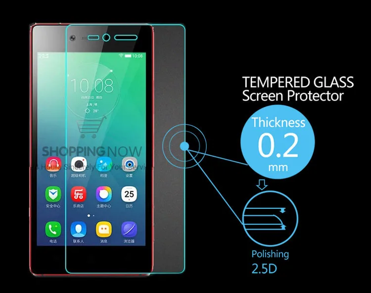 Взрывозащищенное Закаленное стекло 0 3 мм для Lenovo Vibe Shot Z90 5 дюймовый защитный