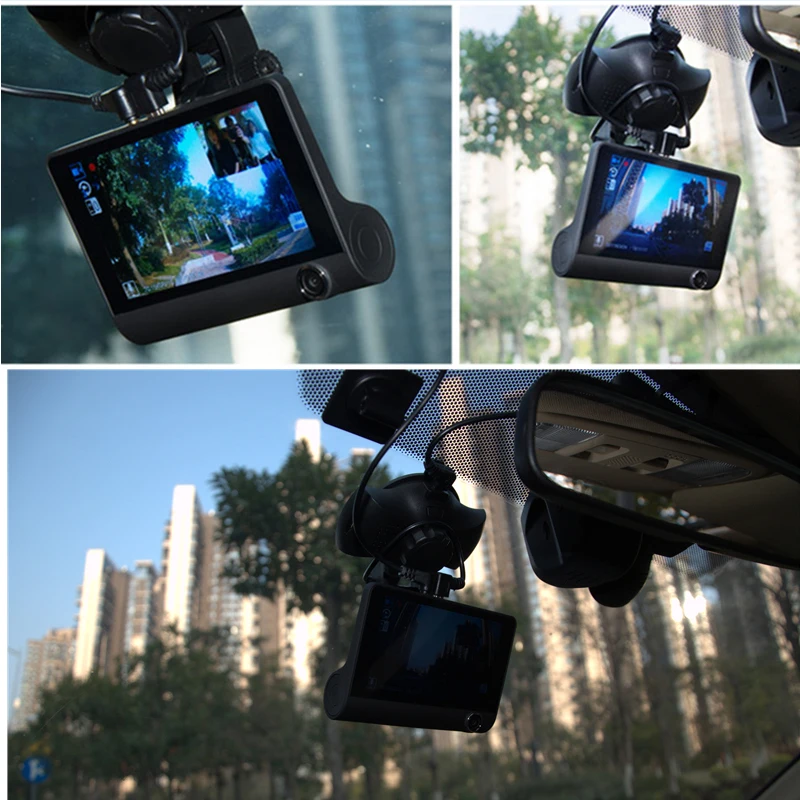 2018 Новый 4 0 &quotАвтомобильный dvr камера 3 объектива с камерой заднего вида три