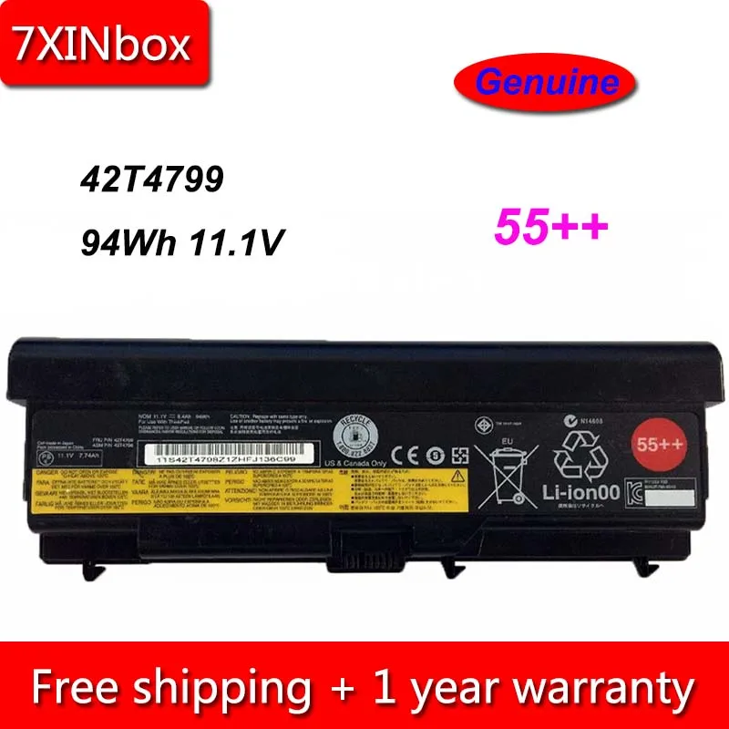 7XINbox 94Wh 11 1 V Genu 42T4799 Аккумулятор для ноутбука Lenovo ThinkPad E40 E50 E420 E520 SL410 SL510 T410 T510 T420 T520