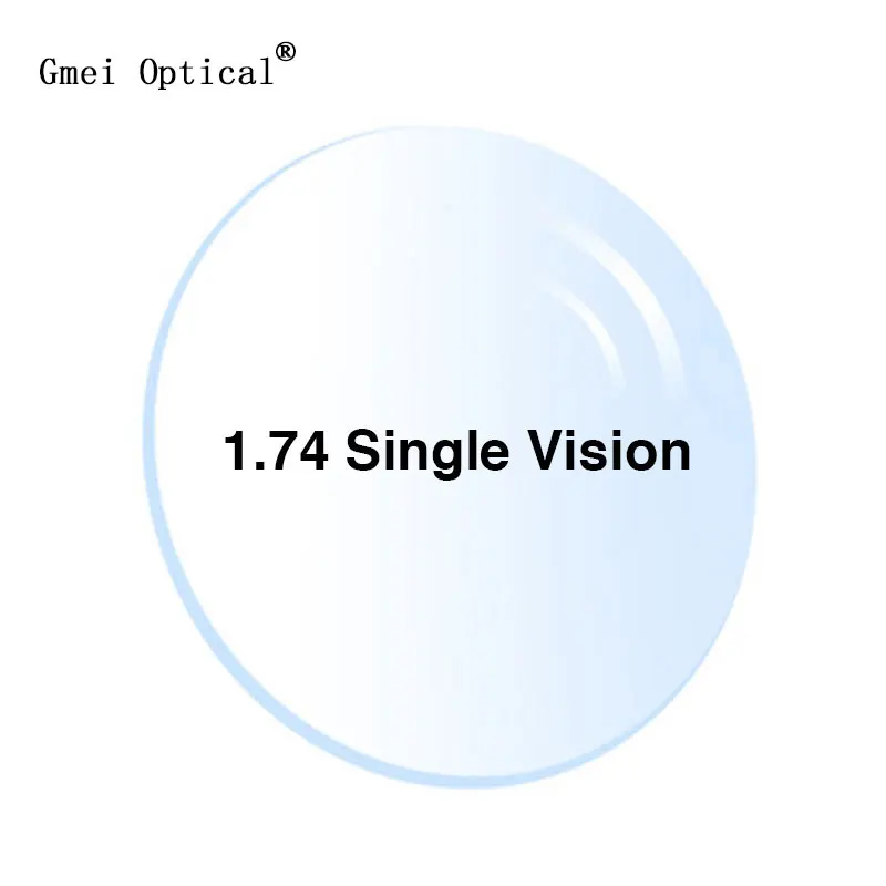1.74 ultrasottile Singolo Vision Occhiali Da Vista Lenti Ottiche Con Protezione UV Completa e il Rivestimento Anti-Riflesso 2 pcs