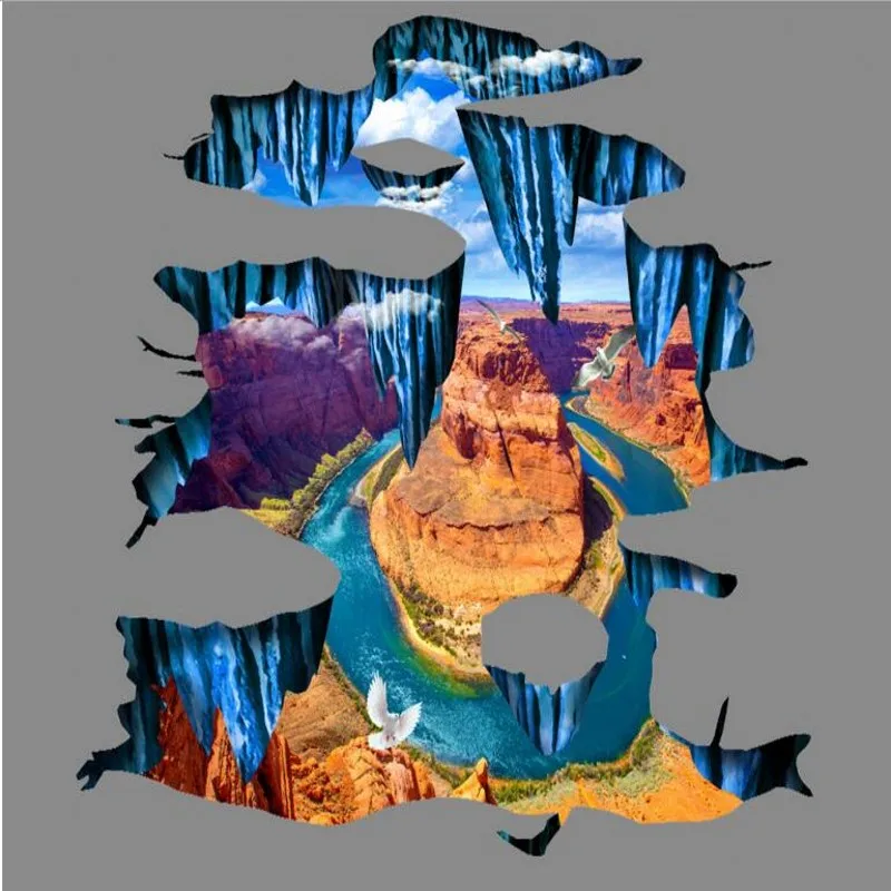 3D картина из ПВХ с объемной текстурой толстое водонепроницаемое напольное