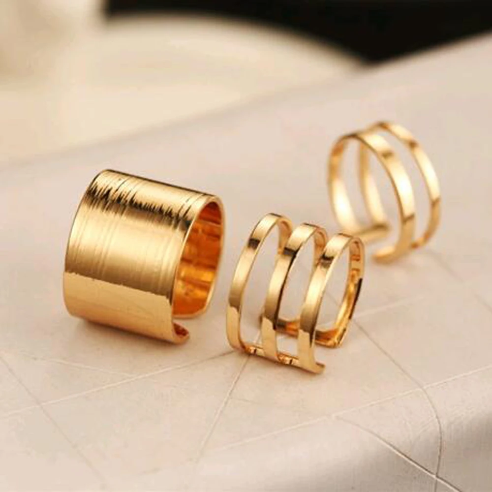 Фото Модное Открытое кольцо для женщин с верхним пальцем на среднем - купить