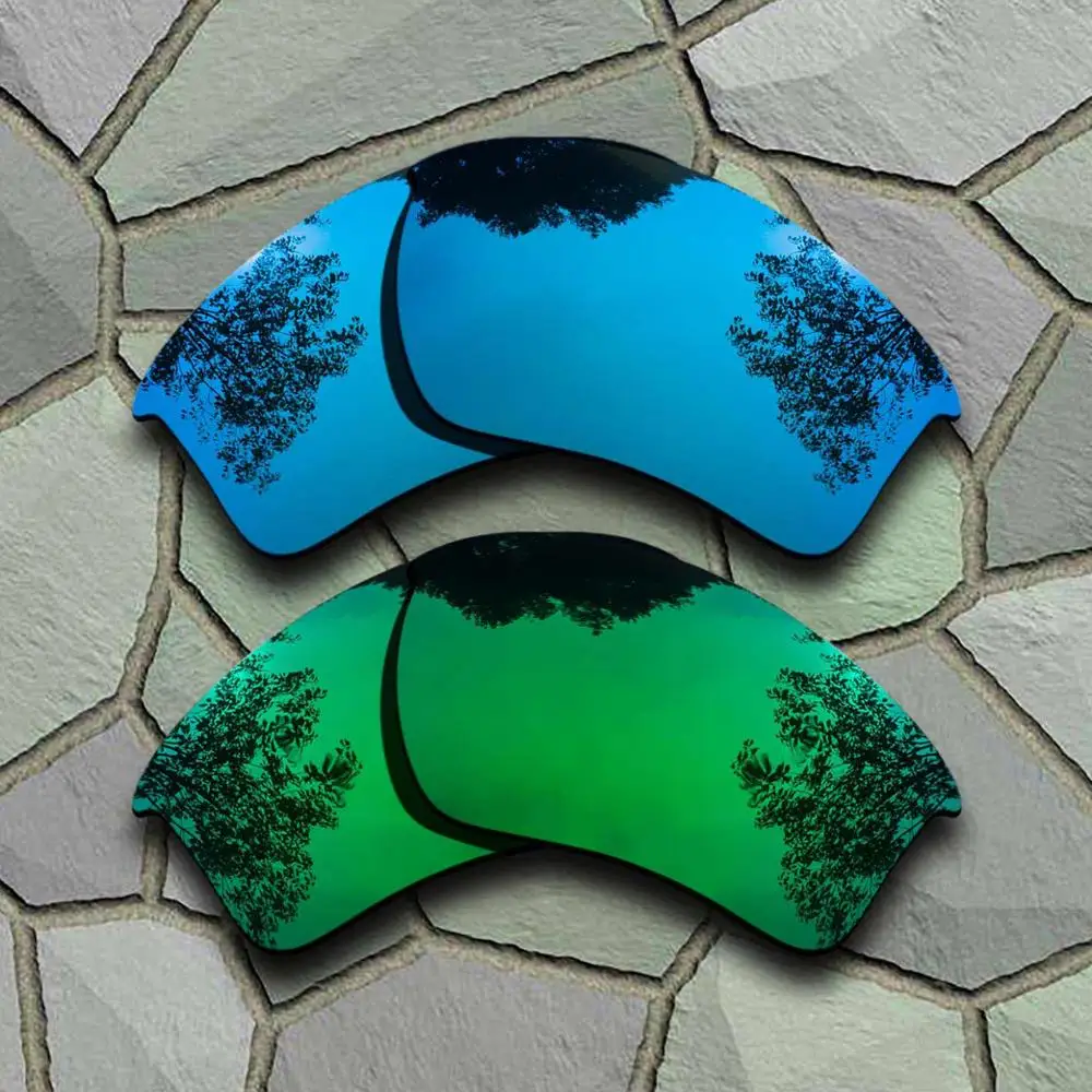 Sky Blue-Jade Green Солнцезащитные очки поляризованные Сменные линзы для Оукли полукуртка 2,0 XL-сортов - Цвет линз: Sky Blue-Jade Green