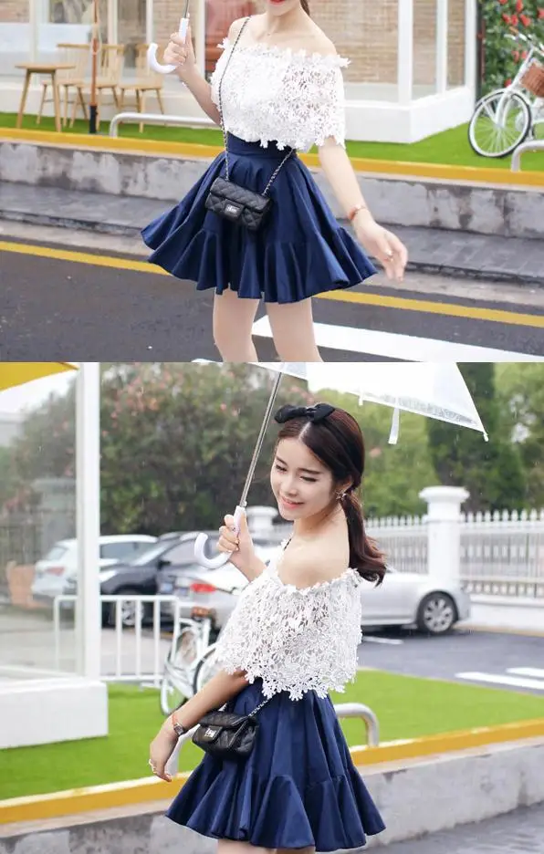 Новинка 2017 летняя модная кружевная блузка с открытыми плечами цветочным