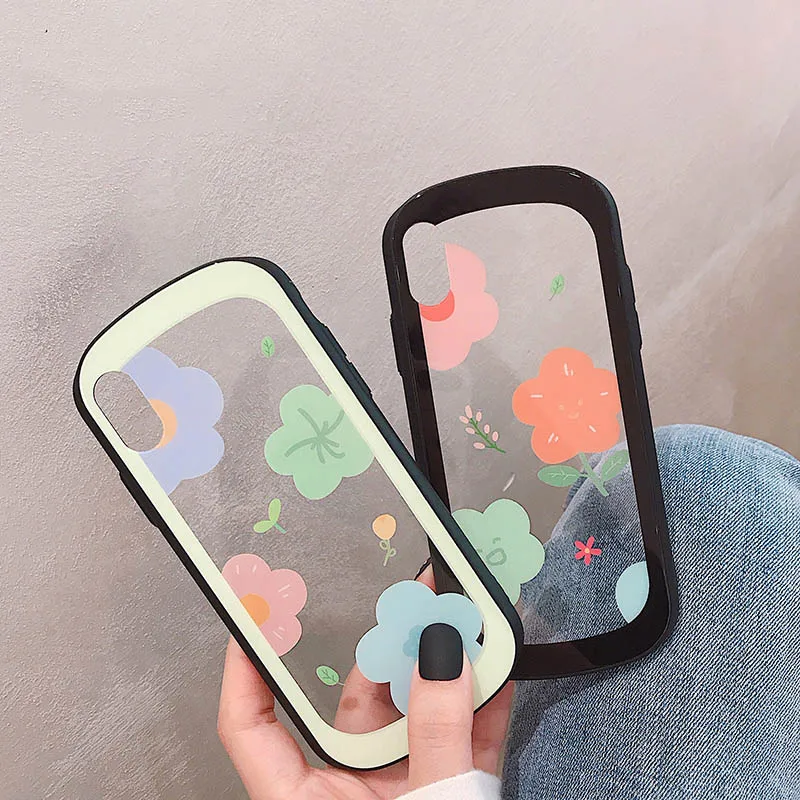 GlamPhoneCase Простой Цветочный чехол для телефона iPhone X XS Max XR Жесткий Чехол 7 8 6 6s Plus |