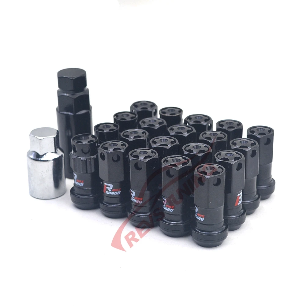 Золотая Кепка M12 12x1,5 12x1,25 безопасная гоночная композитная гоночная Гоночная машина обода колеса гайки фиксирующие гайки для Honda Toyota