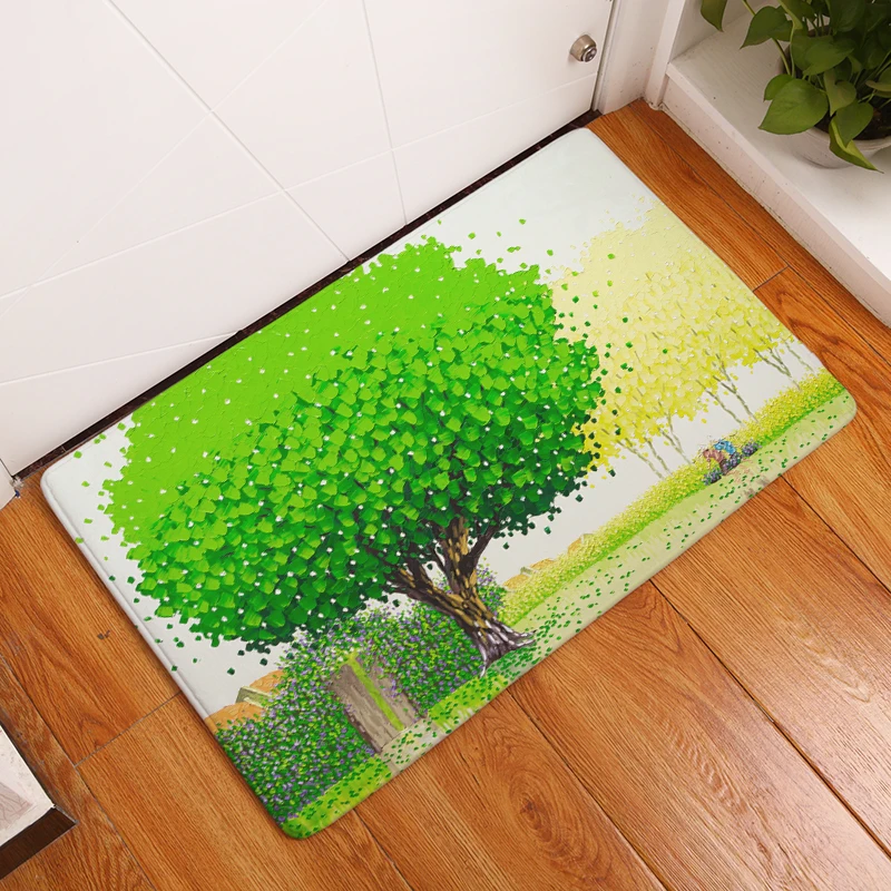 Фланелевые коврики с принтом дерева времени для спальни гостиной ковры