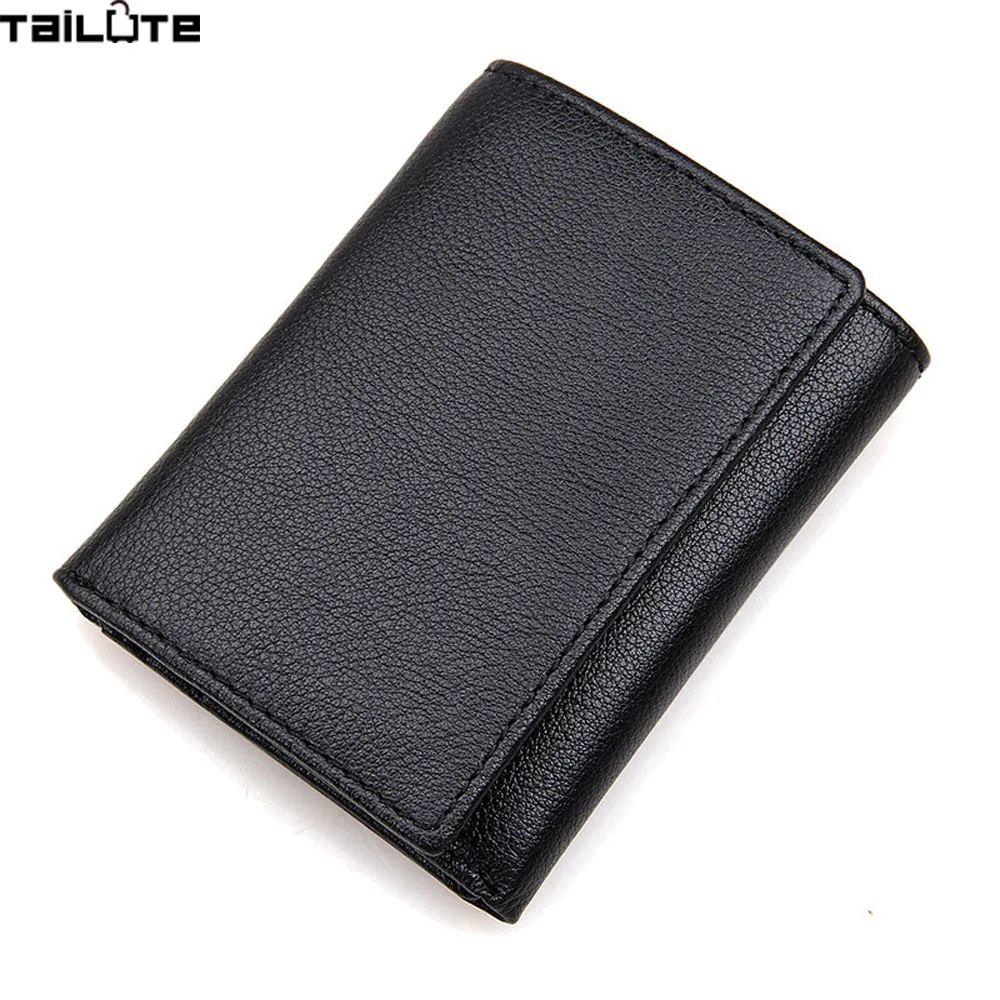 Tailute короткие мужские кошельки из натуральной кожи бумажник модные брендовые