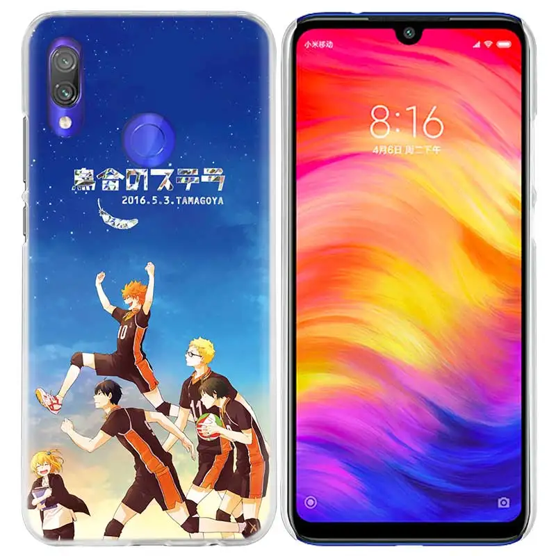 Чехол Haikyuu Hinata для Xiao mi Red mi Note 7 8T 6 6A Pro S2 5 5A 4X mi A1 A2 9 Note10 8 lite Play F1 жесткий чехол для телефона с рисунком аниме