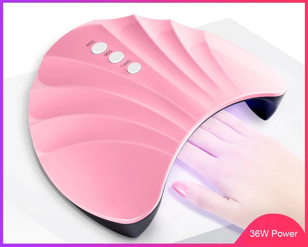 36W Nail Dryer UV/LED Lamp Gel Polish Curing 60s/90s/120s Timer USB For Manicure Drying All Gels Art Tools | Красота и здоровье