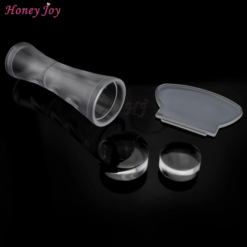 Clear Silicone Double Side Nail Stamper Scraper Set Art Image Print Stamp Stamping DIY Polish Design Manicure Tools | Красота и