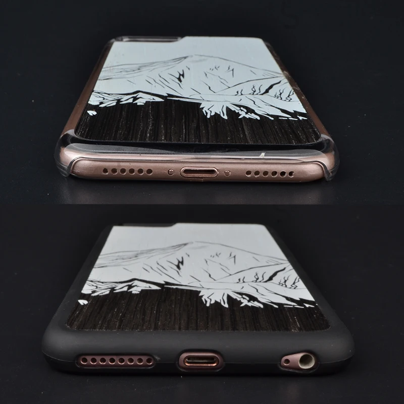 Чехол для телефона с креплением Qomalangma iPhone 6 S 7 8 Plus X натуральный пейзаж цветная