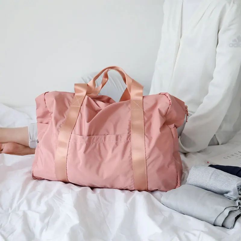 Большая Вместительная дорожная сумка переносная Складная легкая модная большая